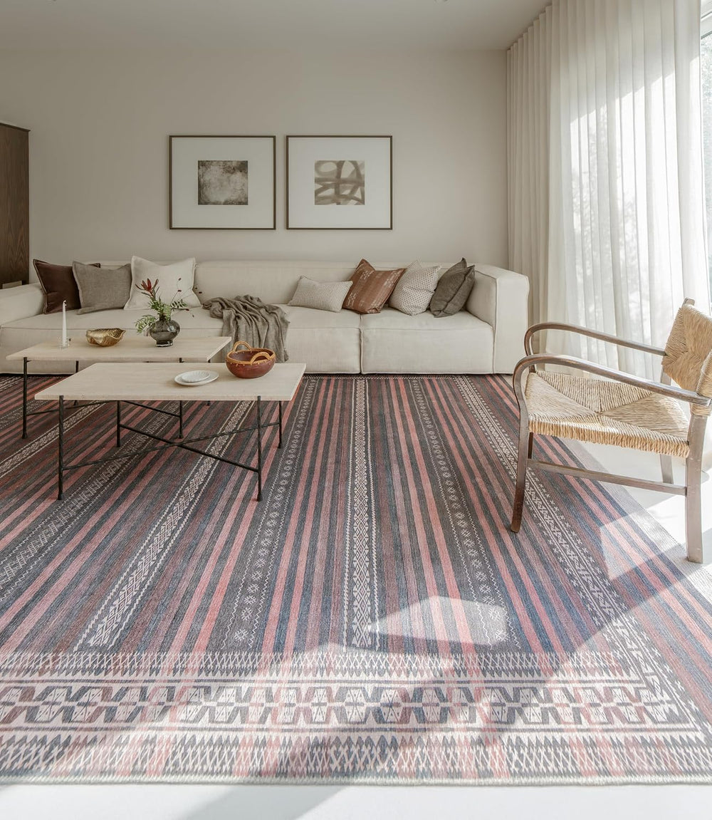Vibe Stripe Vintage-Inspired Area Rug, 10’ x 14’