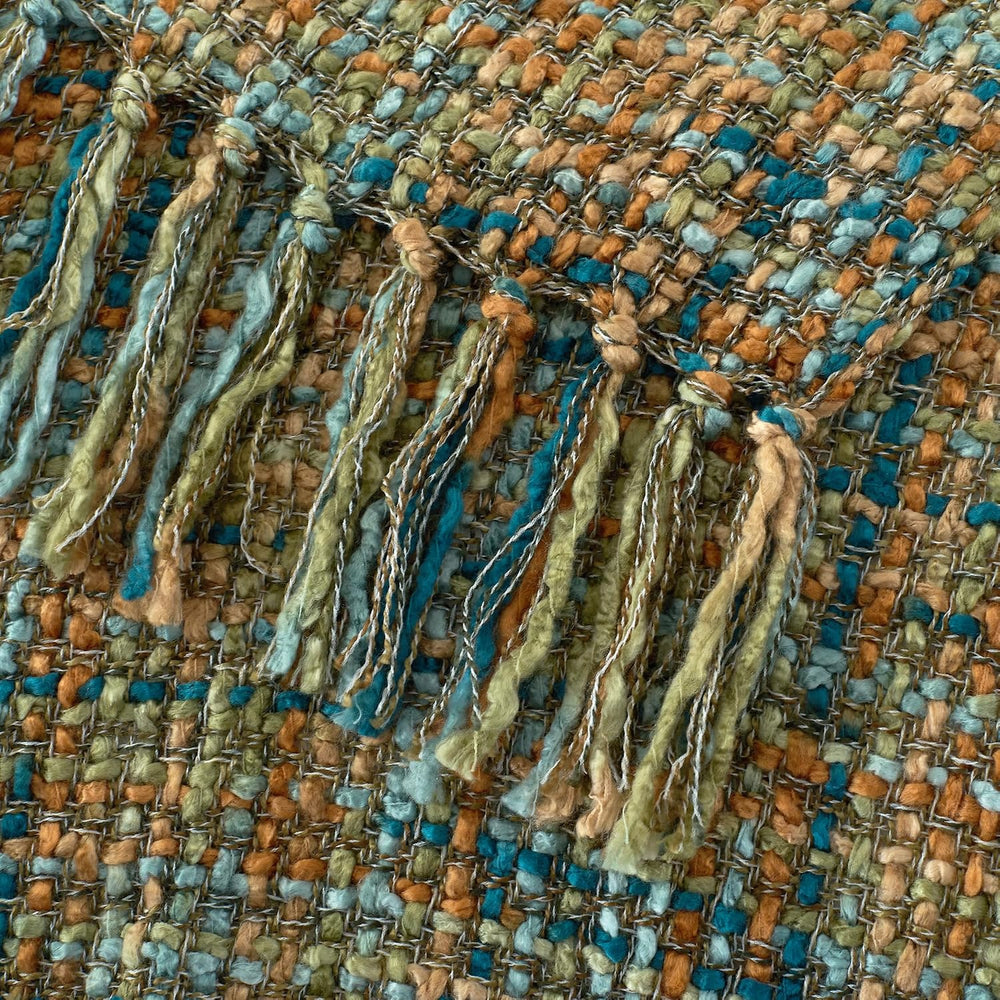 Multi-Color Cable Woven Throw Blanket for Couch - 50"X60"