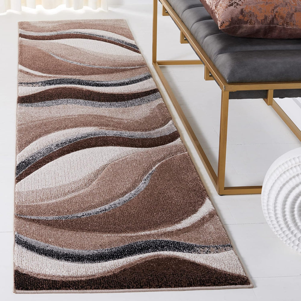 SAFAVIEH Hollywood Collection Runner Rug - 2'3" x 8', Brown &...