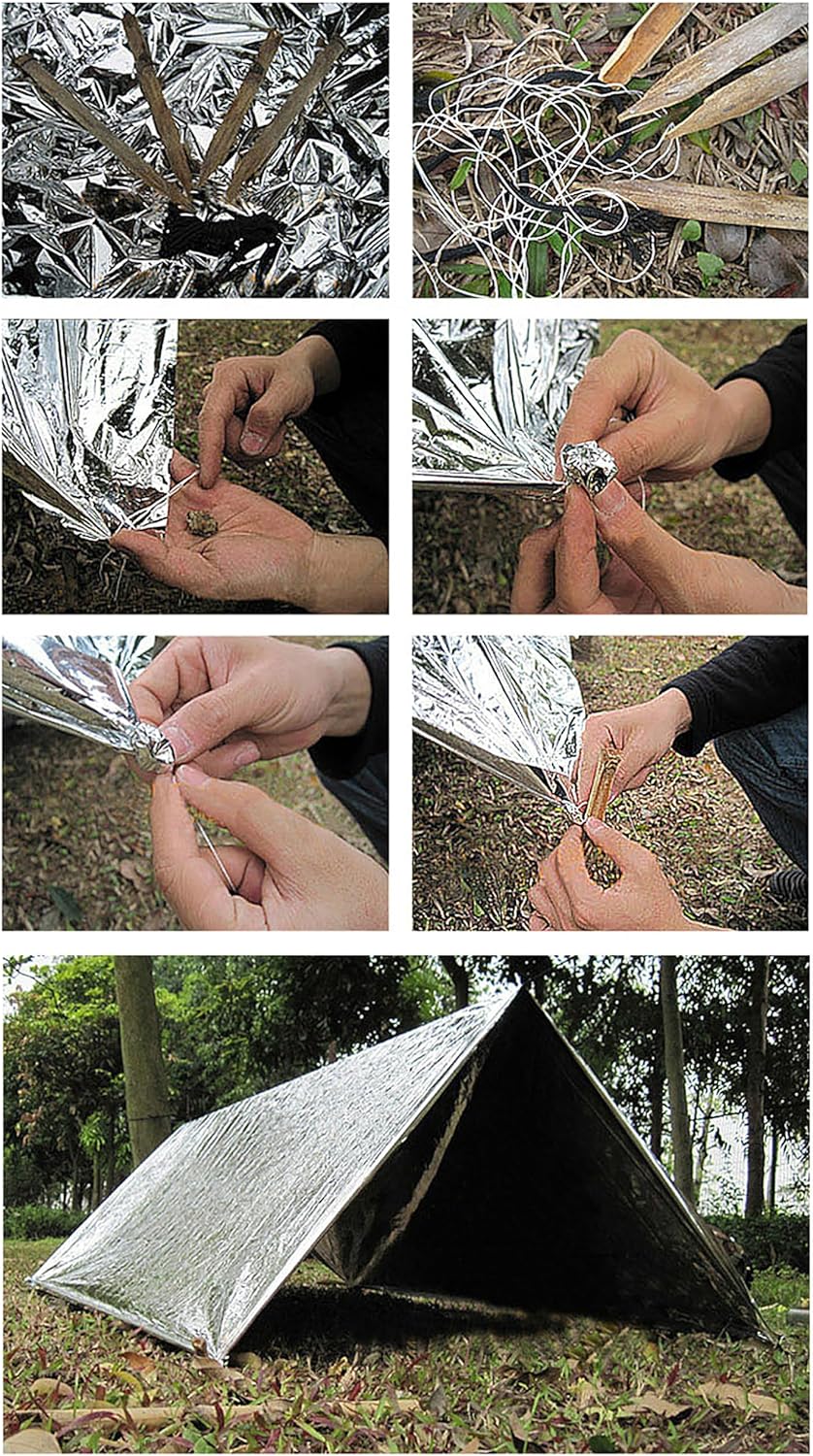 Emergency Myla Thermal Blanket Space Blanket Foil Blanket Pack of 50