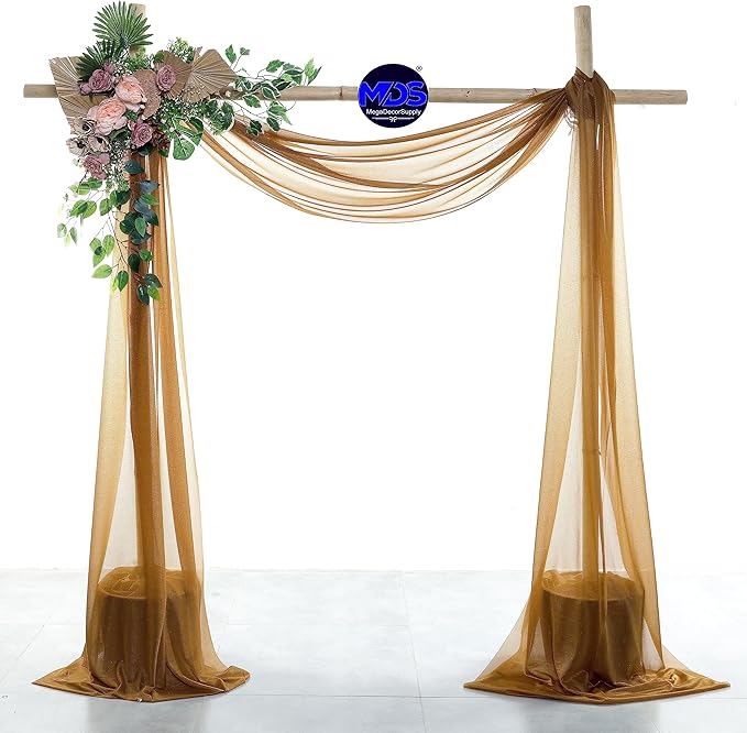 MDS Halloween Chiffon Draping Fabric - 2 Panel, 30" Wide x 30ft Long - S...