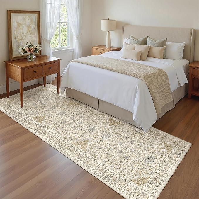 Madane Runner Rug 2'6''x8' Kitchen Runners, Printed Vintage W...