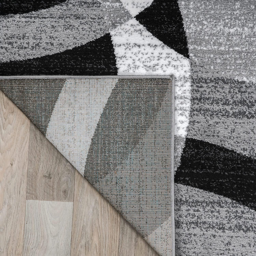 Rugshop Abstract Circles Modern Geometric Area Rug Gray 3'3" x 5'