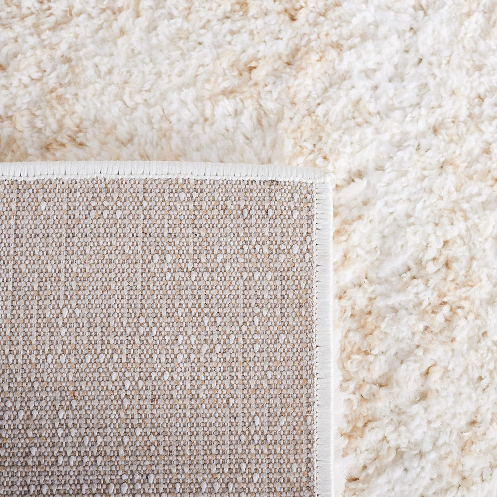 SAFAVIEH Berber Shag Rug 8x10, Large Ivory & Beige BER563A