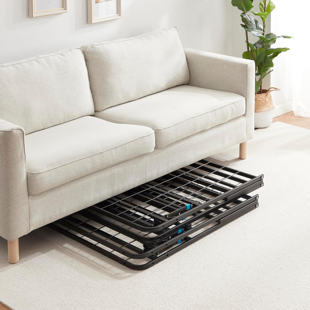 Nestl Foldable Twin XL Bed Frame, Platform Bed, Steel, Easy Tool Free Assembl...