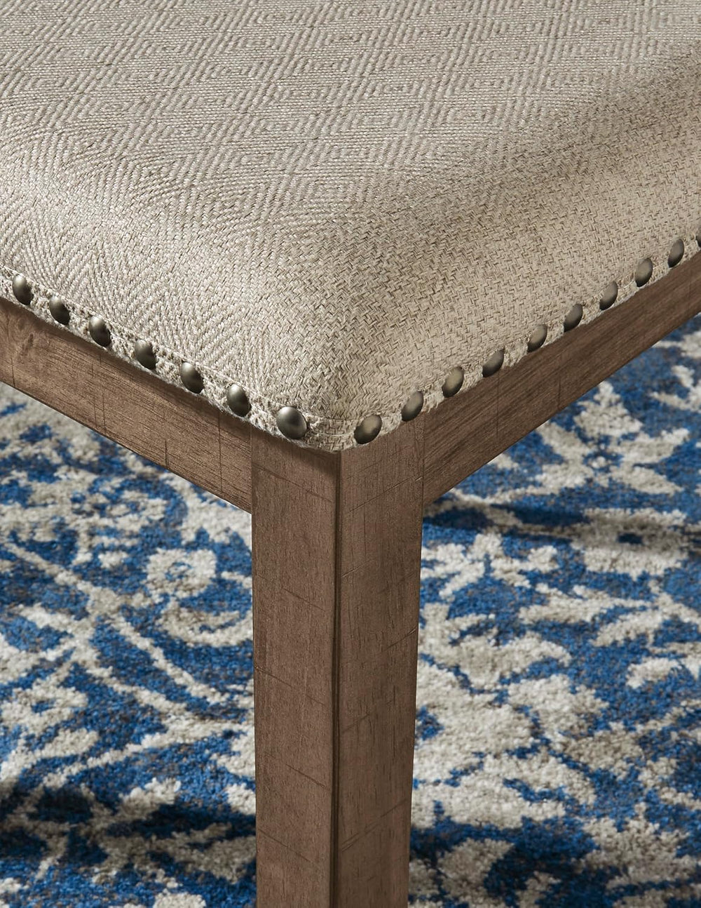 Signature Design by Ashley Moriville Modern Farmhouse 19" Upholstered Di...