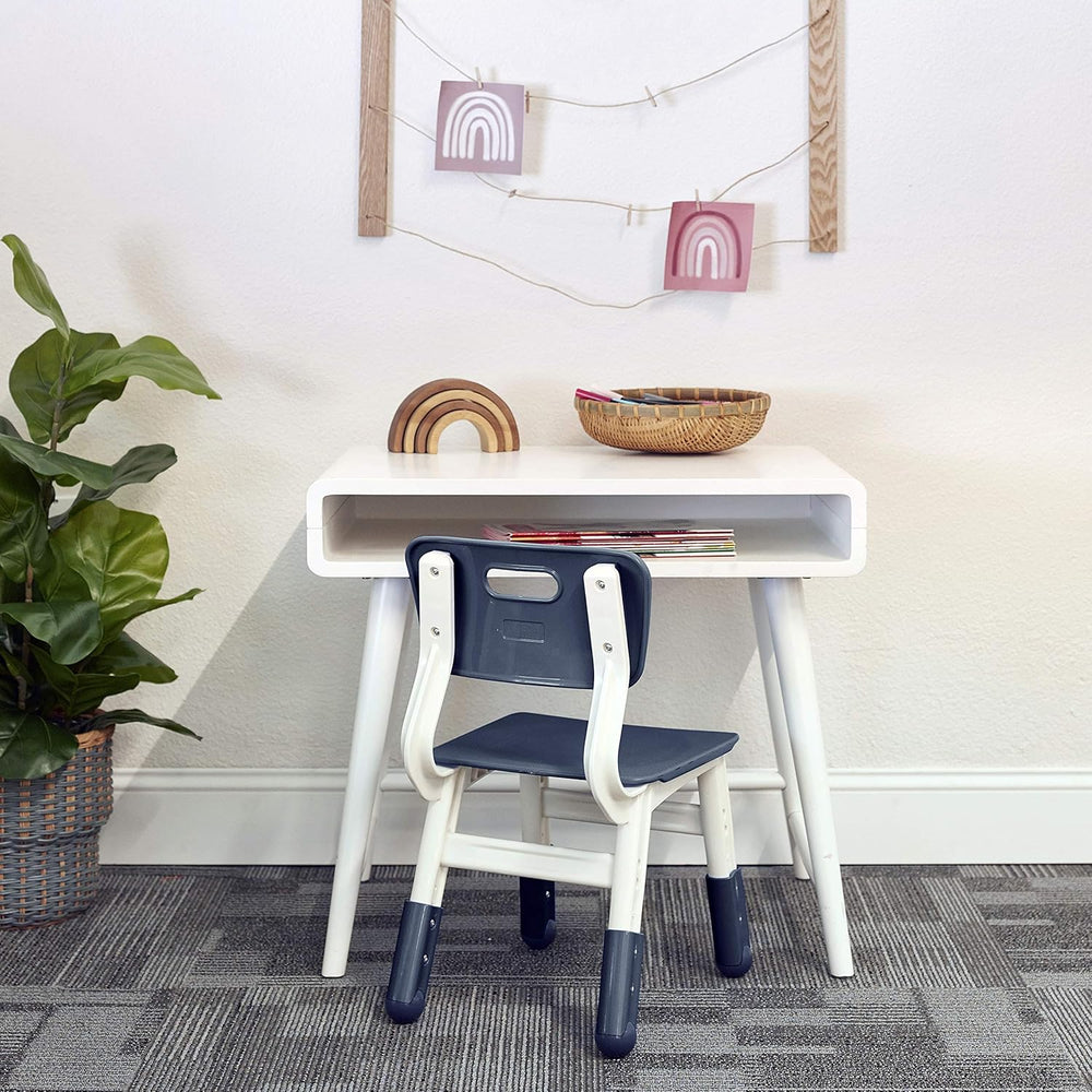 ECR4Kids Classroom Adjustable Chair, Flexible Seating, Grey, 2-Pack