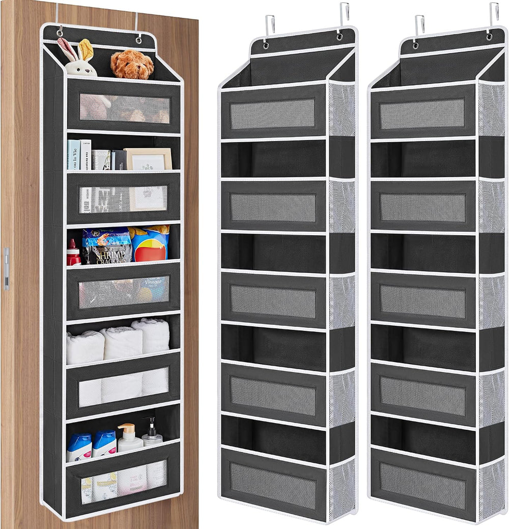 JARLINK 2 Pack Over the Door Organizer Storage, 5 Shelf Hanging Door Organizer