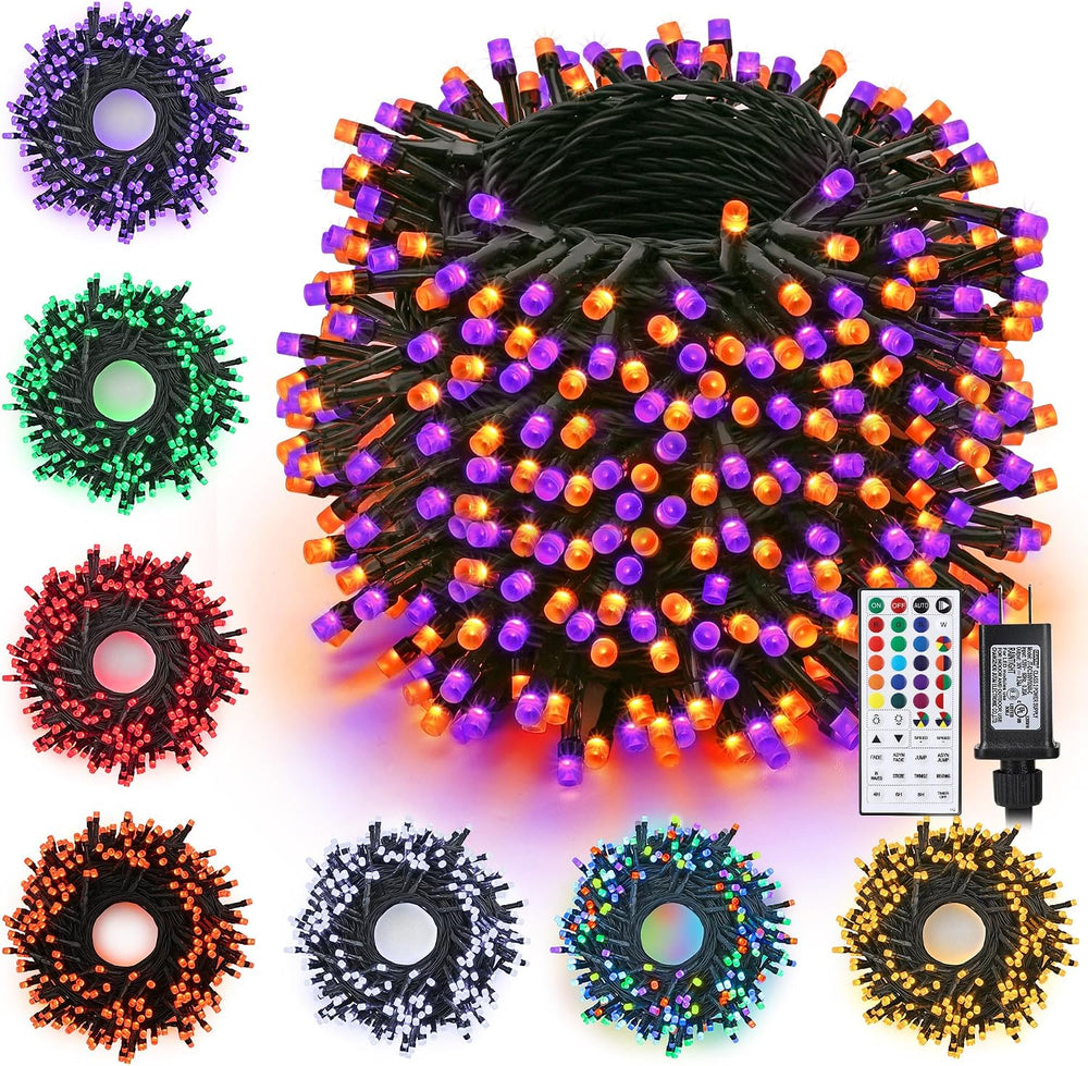 iShabao RGB Color Changing String Lights, 115 FT 300 LED Halloween Lights