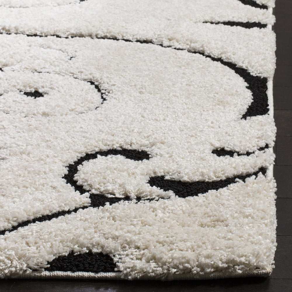 SAFAVIEH Florida Shag Rug 5'3"x7'6", Soft Plush Ivory &...
