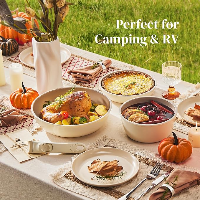 Redchef Ceramic Pots and Pans Set, Nonstick Kitchen Cookware Set
