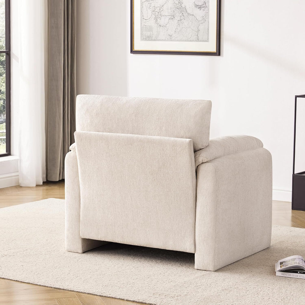 Howjoe Chenille Oversized Armchair, 38.6" Wide Accent Chairs for Living ...