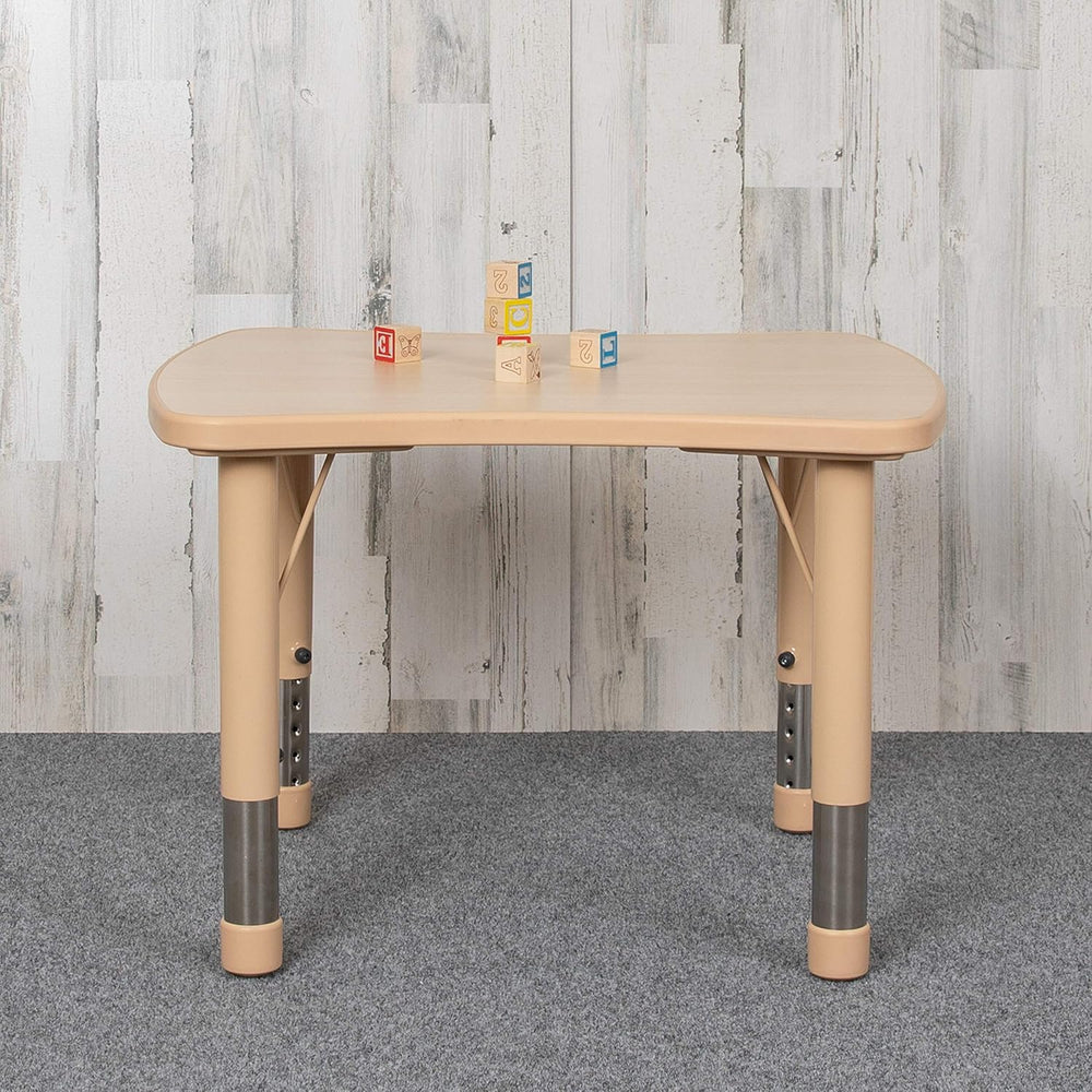 Flash Furniture Wren 21.875"W x 26.625"L Rectangular Natural Plasti...