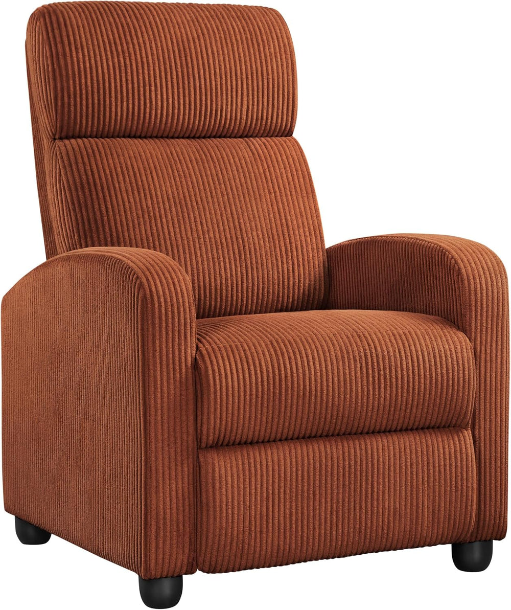 Yaheetech Recliner Chair with 3 Adjustable Angles Armchair Brick Red