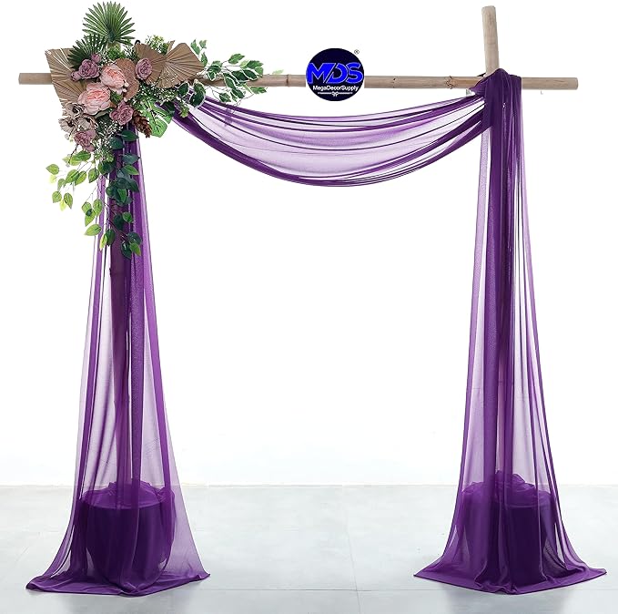 MDS Halloween Chiffon Draping Fabric - 1 Panel, 30" Wide x 40ft Long - S...