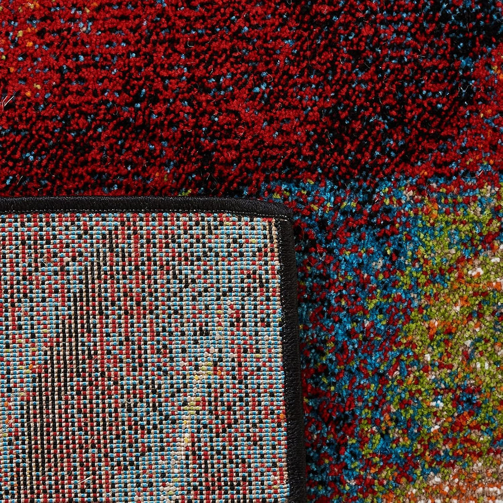 SAFAVIEH Glacier Collection Area Rug - 9' x 12', Red & Green, Mod...