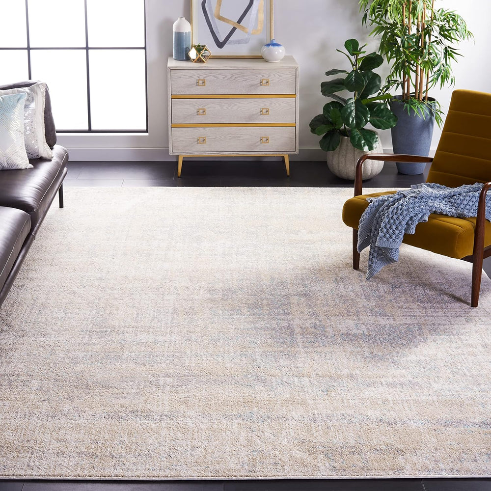 SAFAVIEH Adirondack Area Rug 8x10, Modern Large Beige & Slate ADR207B