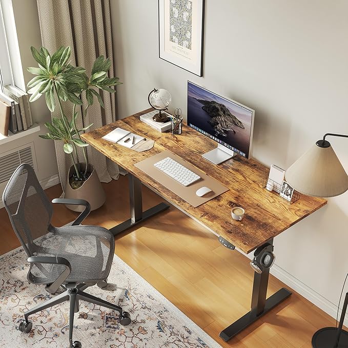 Agilestic Electric Standing Desk, 48 x 24 Inches Height Adjustable Desk, Sit ...