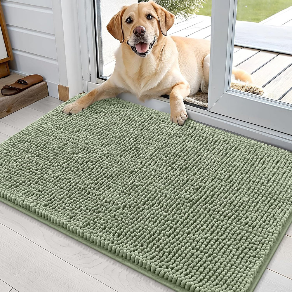 OLANLY Dog Door Mat for Muddy Paws 35x24, Absorbs Moisture and Dirt, Absorbent