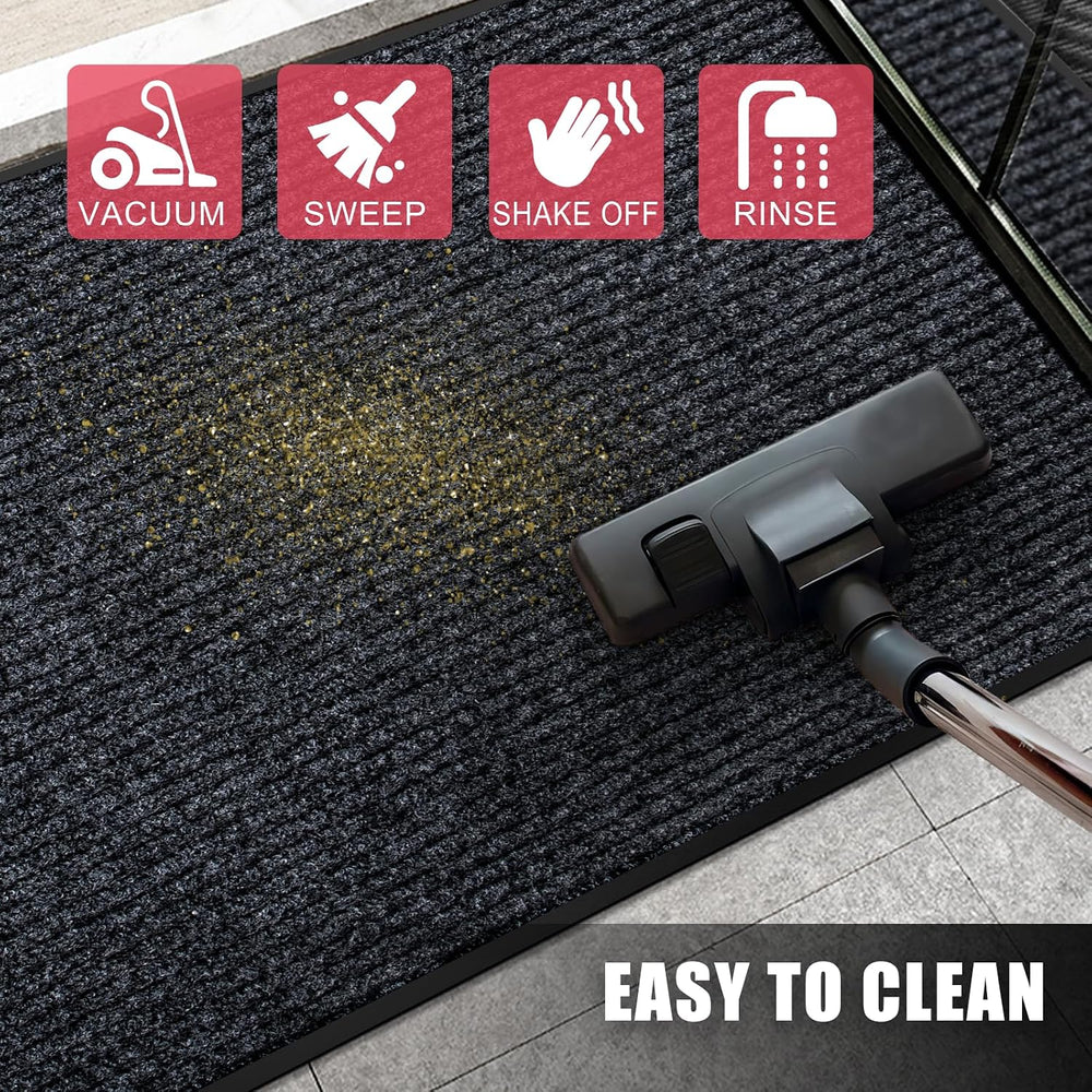 Kuyal Front Door Mat, 3'x10' Indoor Outdoor Entrance Mat