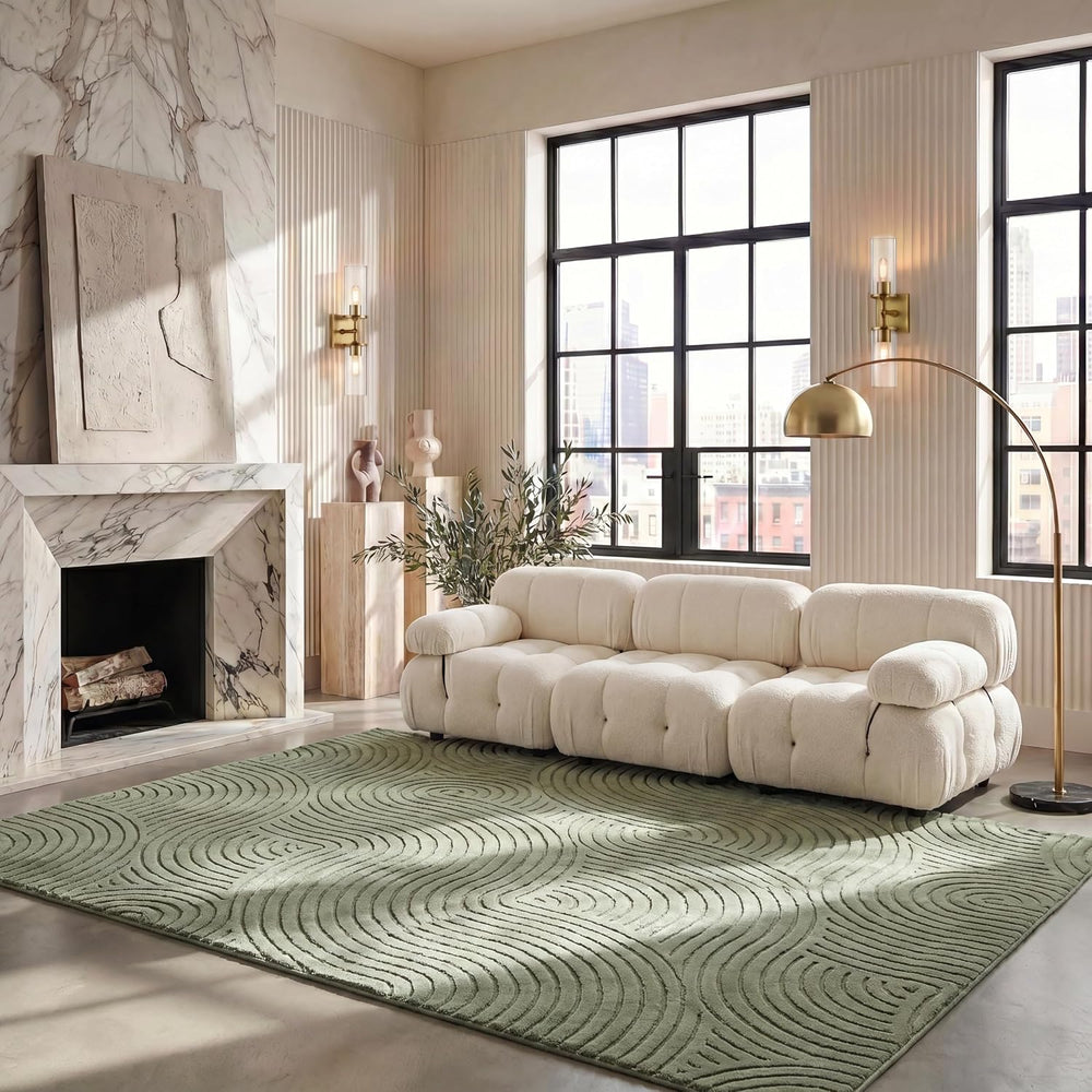SAFAVIEH Selena Area Rug 8x10, Large Green SLE680Y