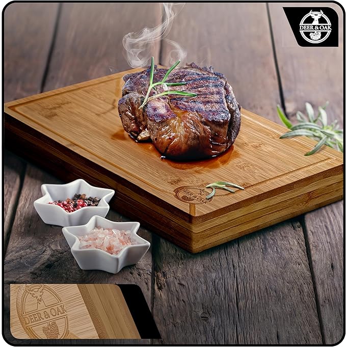 Deer & Oak Premium Solid Wood Cutting Board
