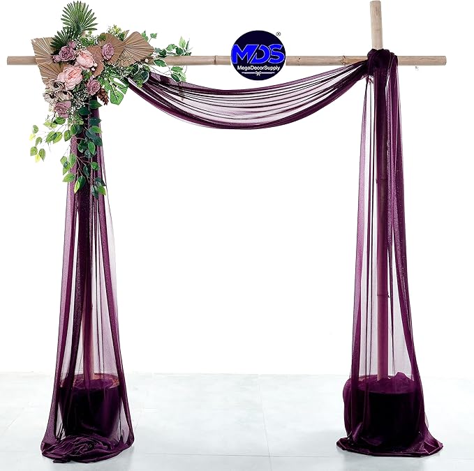 MDS Halloween Chiffon Draping Fabric - 2 Panel, 30" Wide x 50ft Long - S...