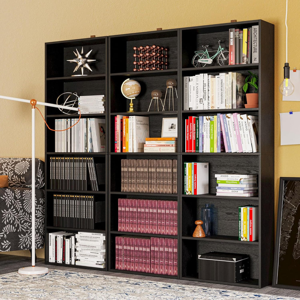 IRONCK Bookshelves and Bookcases Floor Standing 6 Tiers Display Storage Shelv...