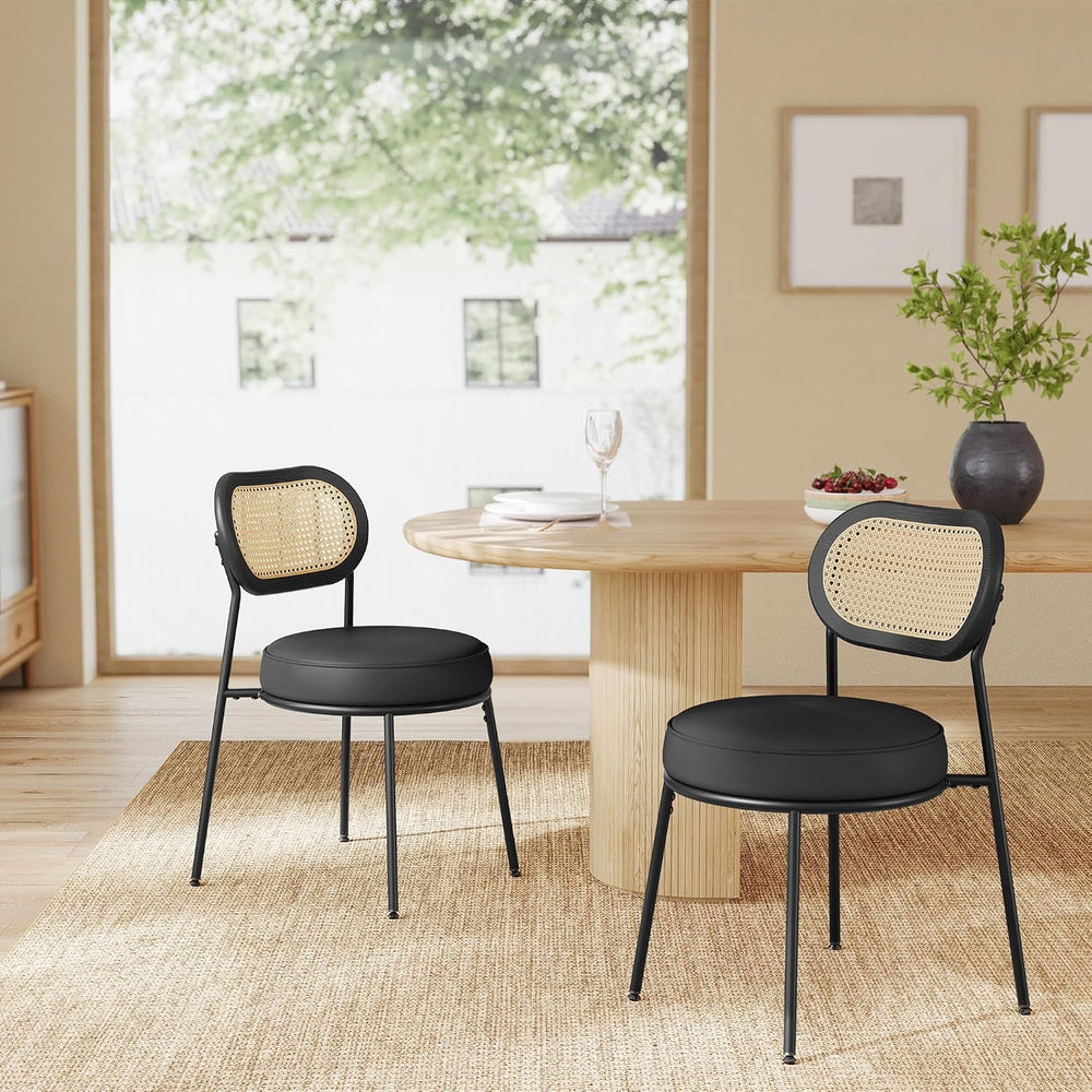 VASAGLE Dining Chairs, Set of 2 Accent Chair for Dining Room Kitchen, with Bo...