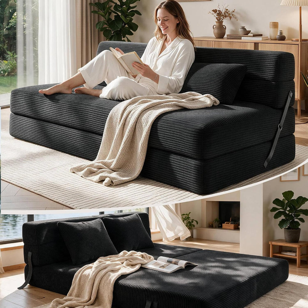 Convertible Sofa Bed,Loveseat Folding Floor Futon Sleeper Sofa Couch Bed