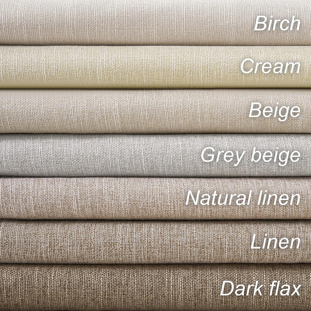 Topfinel Linen Blackout Curtains 96 Inch Long, Boho Farmhouse Ivory Birch Vir...