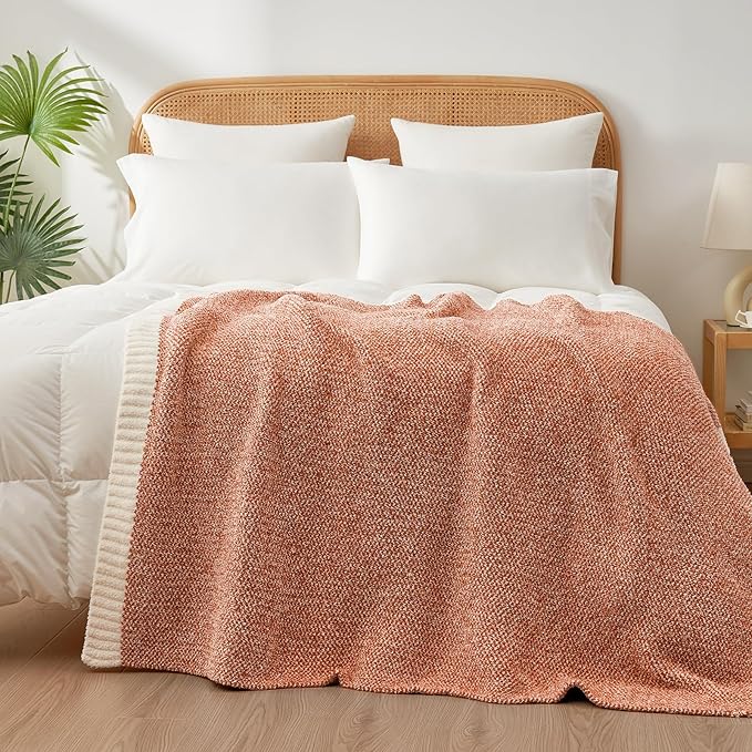 Snuggle Sac Orange Fall Throw Blanket