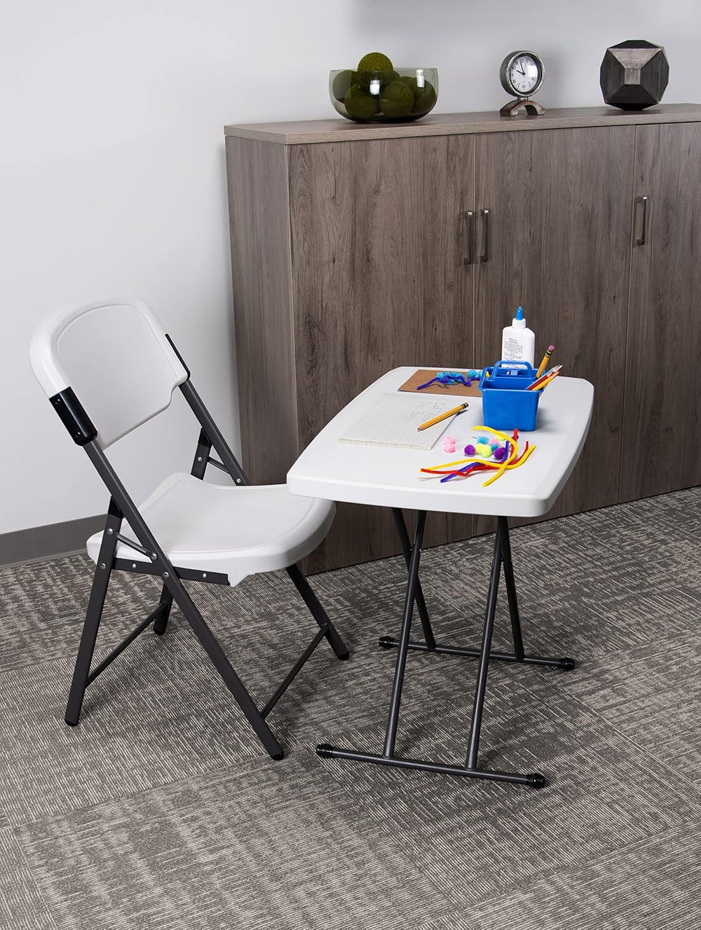 Iceberg IndestrucTable Classic Personal Folding Table, Platinum, 30' x 20...
