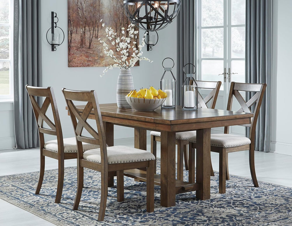 Signature Design by Ashley Moriville Modern Farmhouse 19" Upholstered Di...