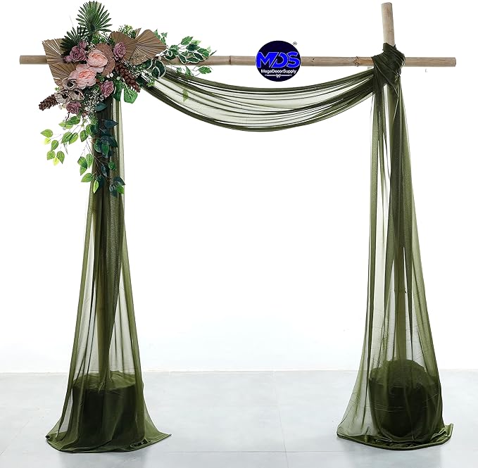 MDS Halloween Chiffon Draping Fabric - 2 Panel, 30" Wide x 100ft Long - ...