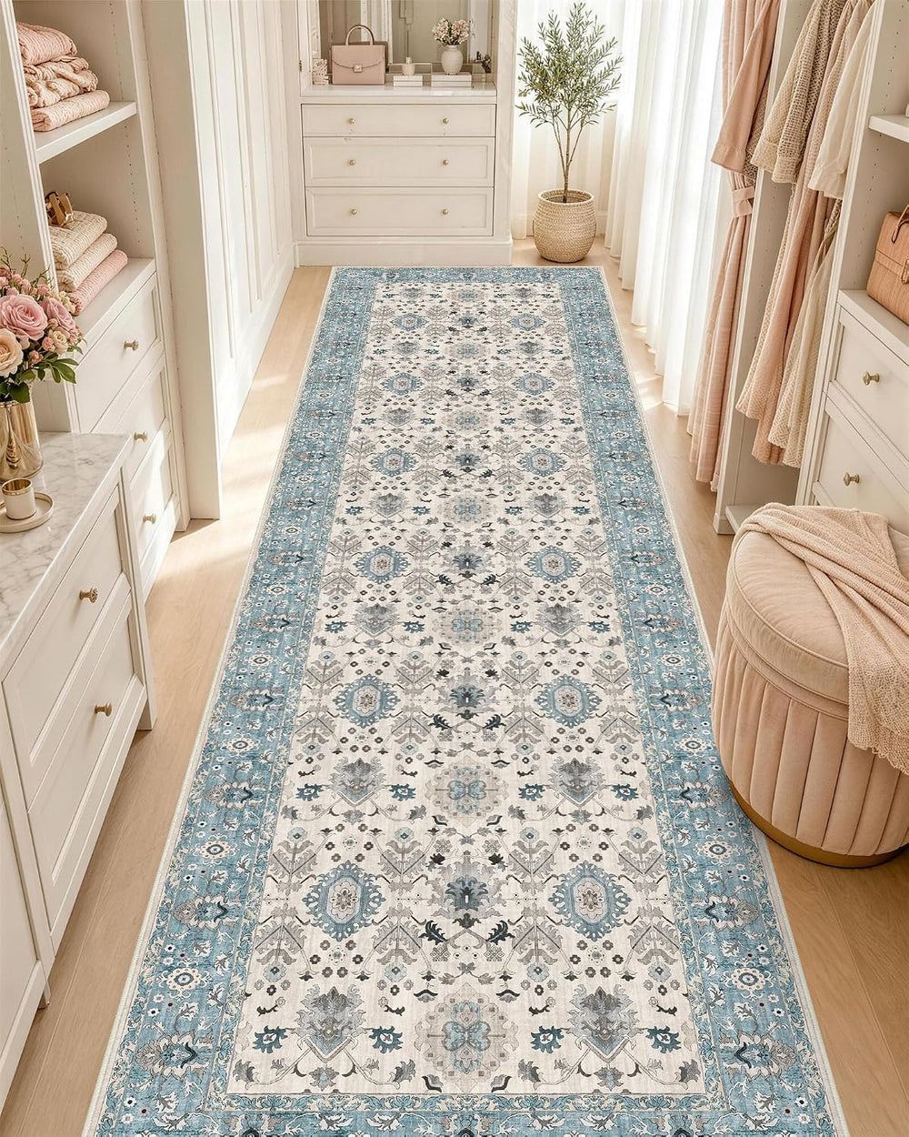OLANLY 2x7 Washable Runner Rug, Soft Non Slip Carpet for Hallway Kitchen