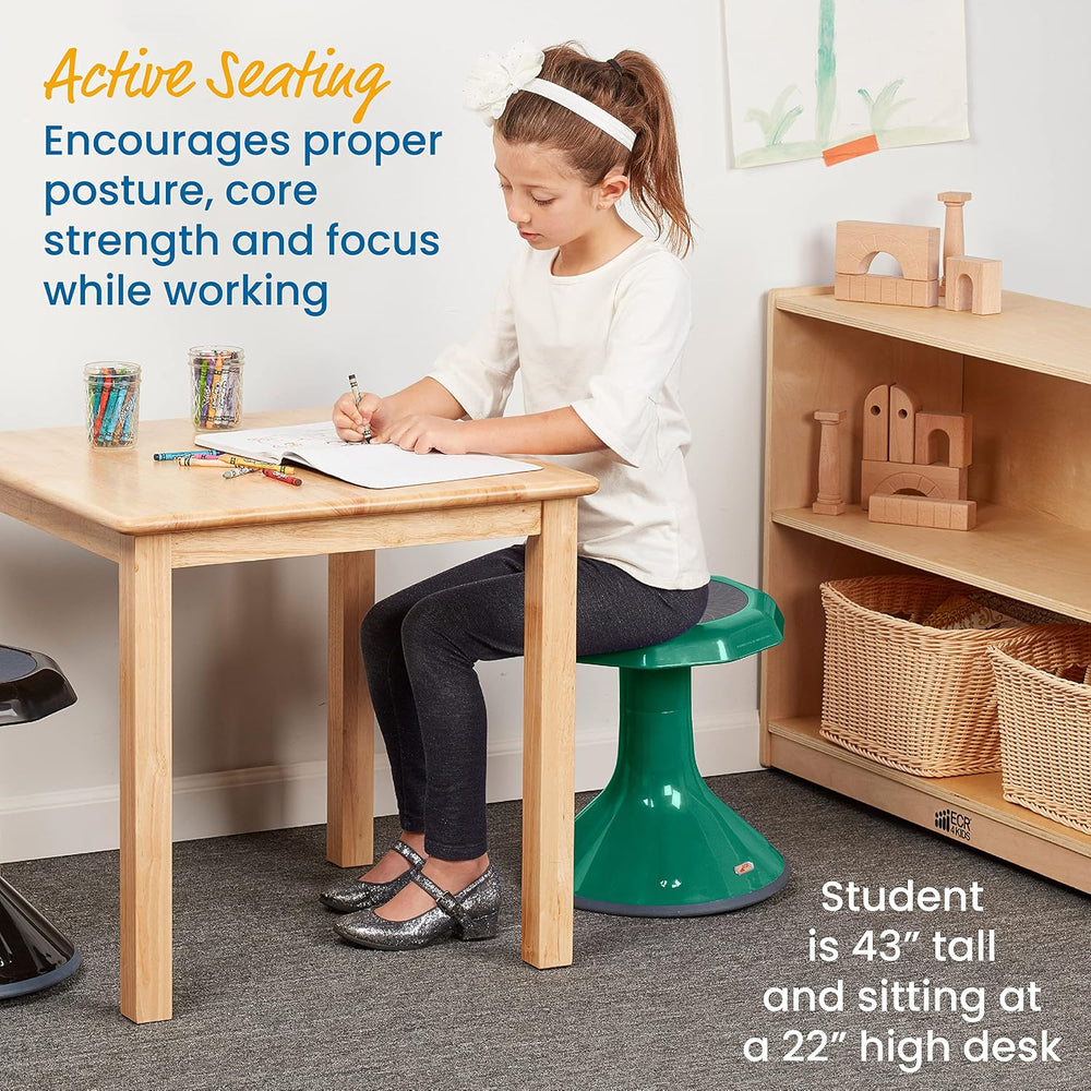 ECR4Kids ACE Active Core Engagement Wobble Stool, 15-Inch Seat Height, Flexib...