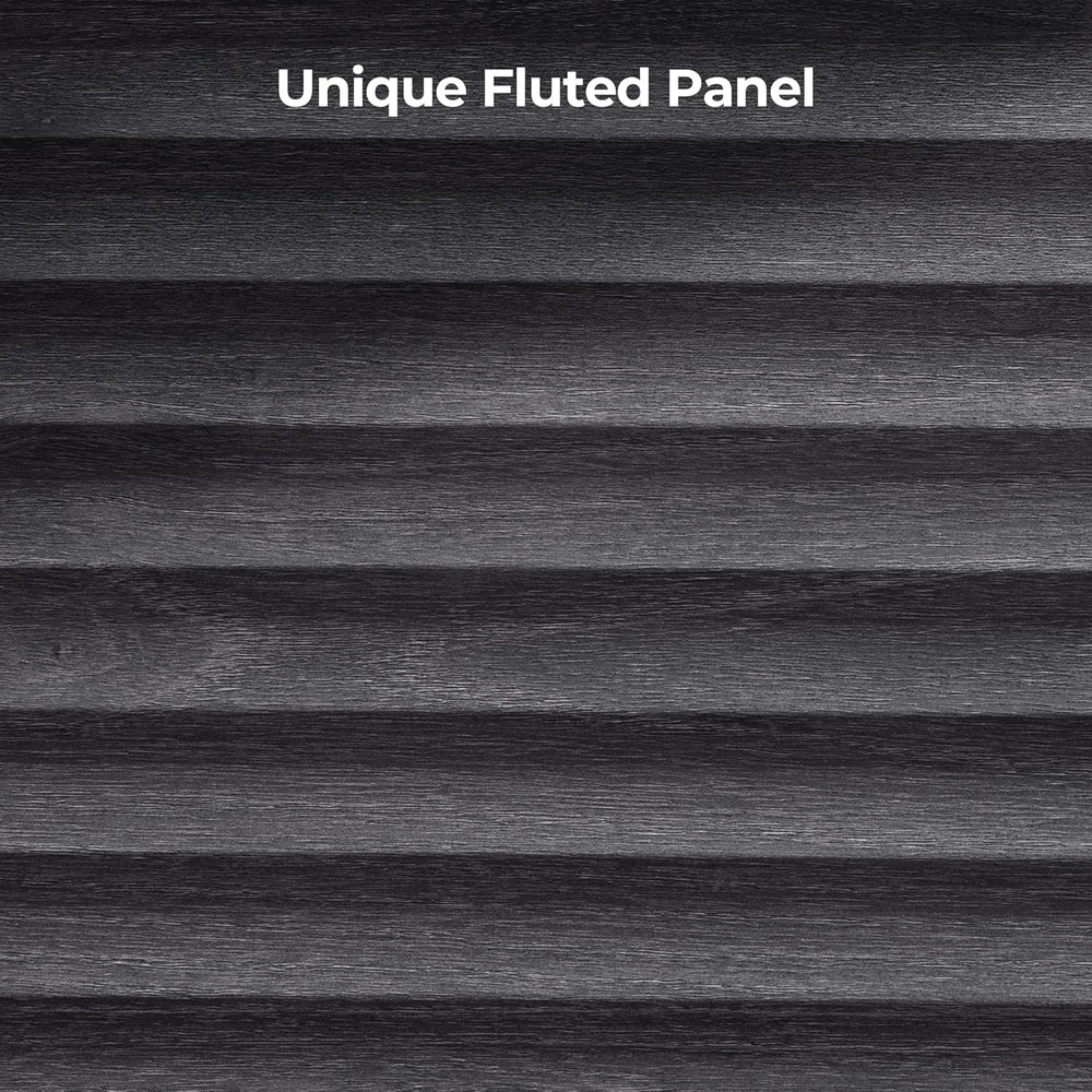 SICOTAS Fluted Buffet Cabinet with Storage, 3-Drawer Sideboard Cabinet, Moder...