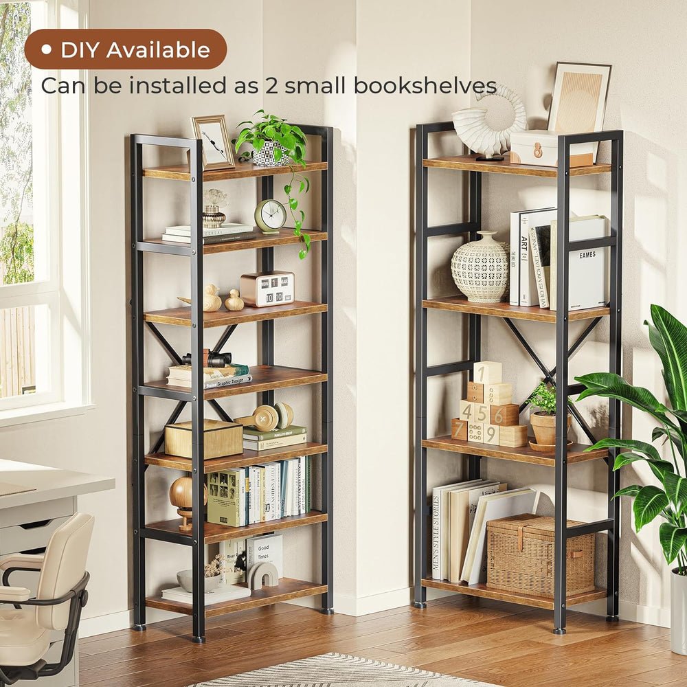 SUPERJARE Triple Bookshelf, Bookcase with 11 Open Display Shelves, Wide Book ...