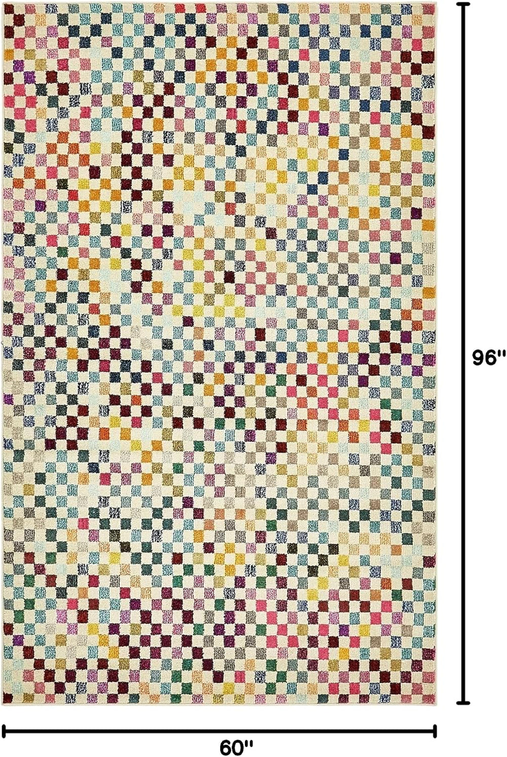 Rugs.com Theia Collection Rug – 5' x 8' Multi Medium Rug Perfect for ...