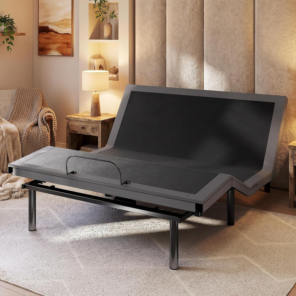 DUMOS Queen Size Adjustable Bed Frame, Electric Base, Head & Foot Incline