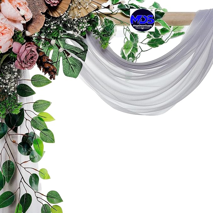 MDS Halloween Chiffon Draping Fabric - 1 Panel, 30" Wide x 40ft Long - S...