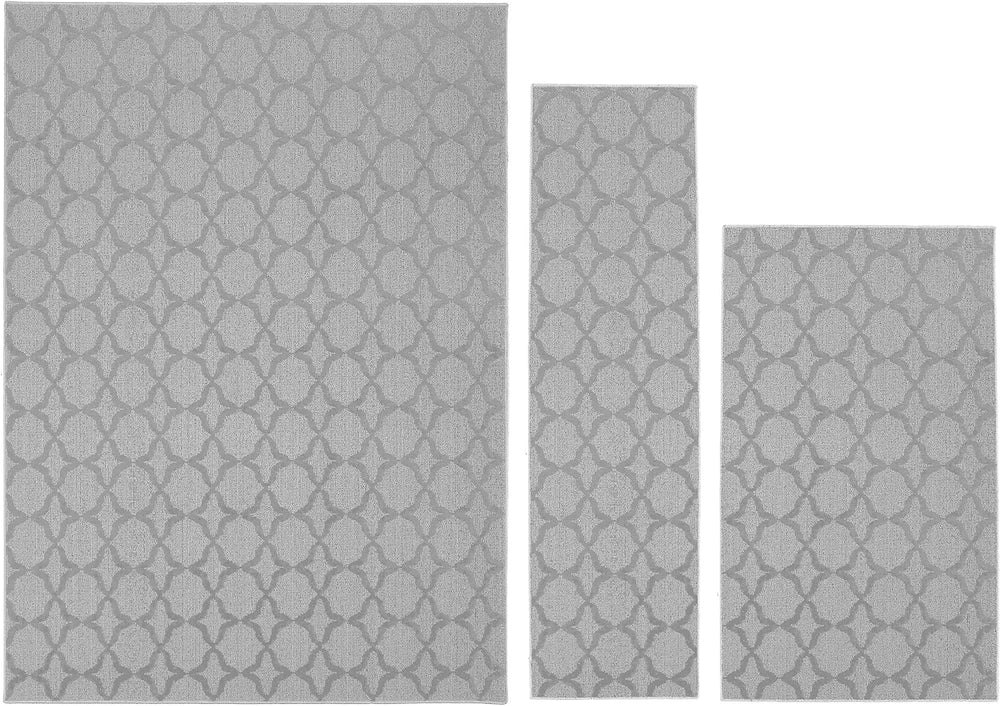 Garland Rug Sparta Non Slip Polypropylene 3-Piece Set (5'x7', 3'x...