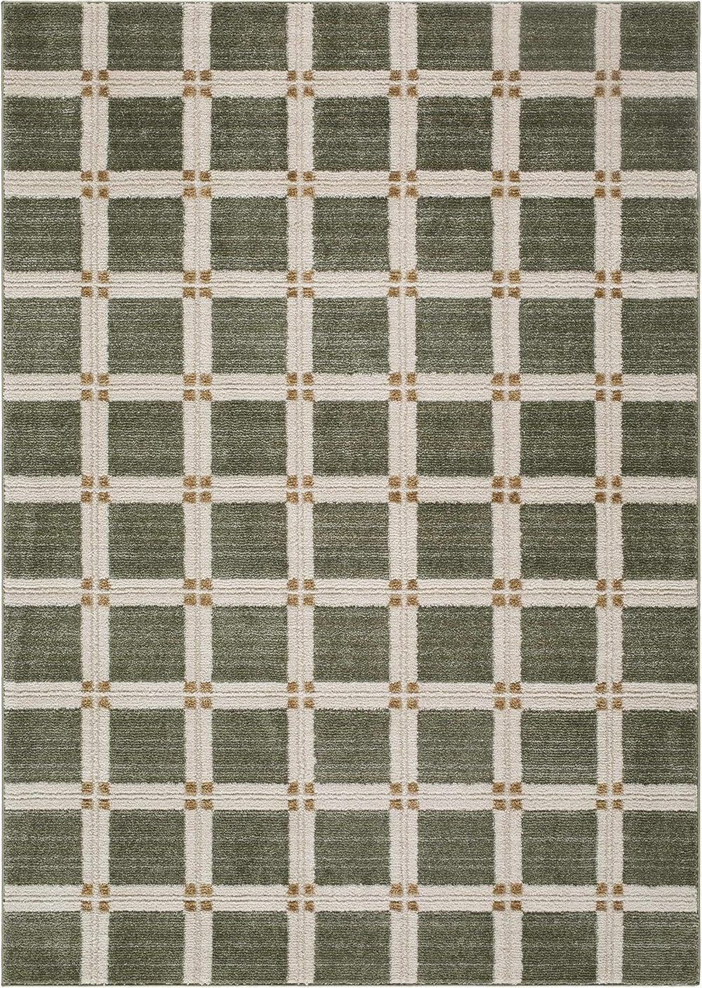 Hauteloom Talos Living Room, Bedroom Area Rug - Contemporary Geometric Square...