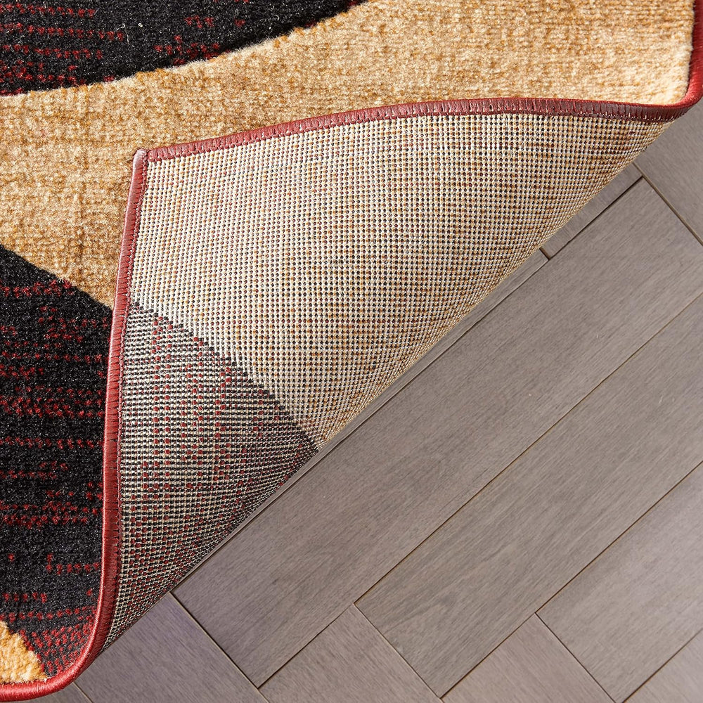 Well Woven Dulcet Bingo Red Modern Geometric Area Rug (5'3" x 7'...