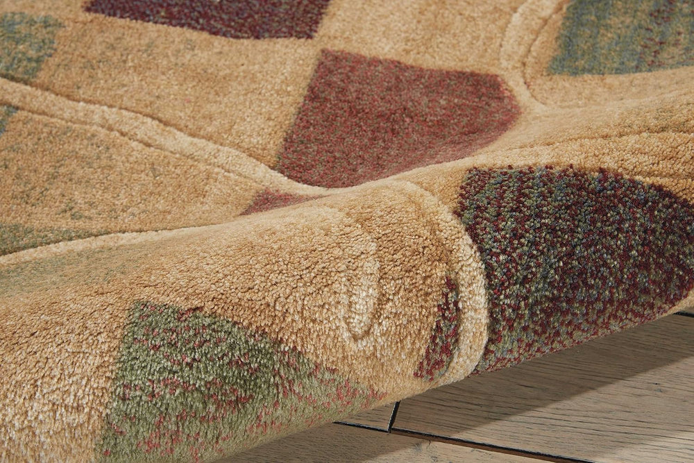 Nourison Home Expressions Beige 2'3" x 8' Area Rug - Easy Clean,...