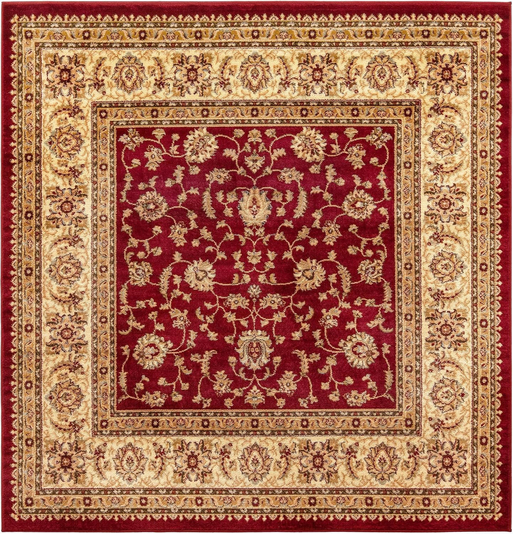 Unique Loom Voyage Collection Area Rug - St. Louis (7' 1" Square Red...