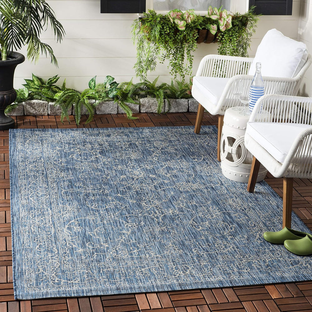 SAFAVIEH Washable Rug Outdoor Courtyard Collection - 6'7" x 9'6&...