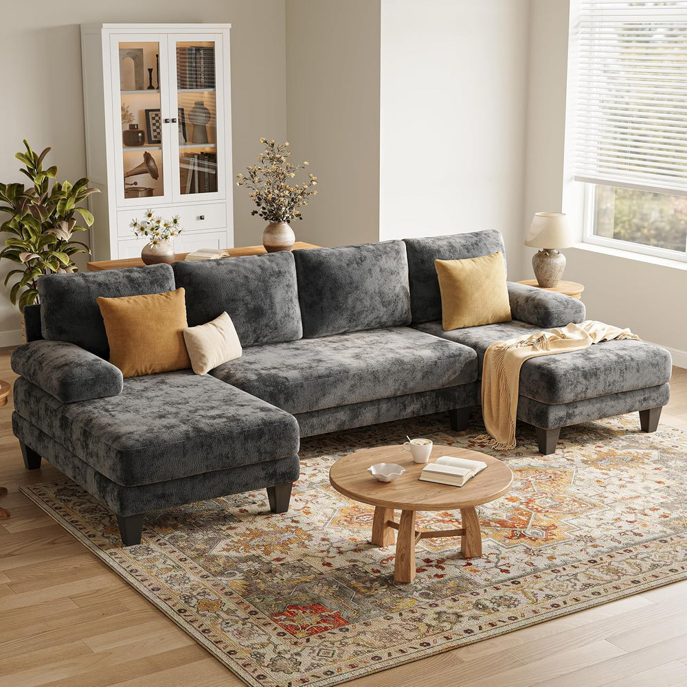 U-Shaped Sectional Couches for Living Room | 112 Inch Modern Sectional Couch ...