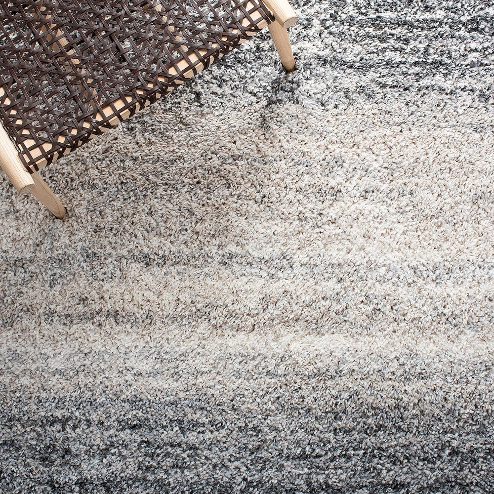 SAFAVIEH Fontana Shag Collection Area Rug - 10' x 14', Ivory & Gr...